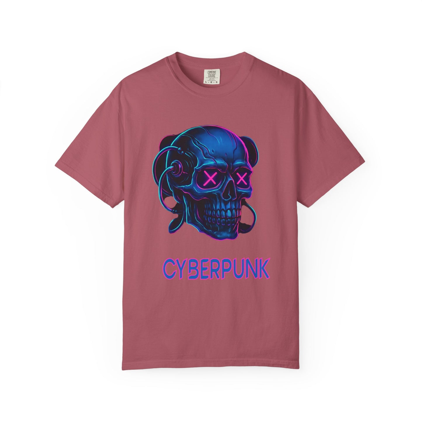 Cyberpunk Skull T-Shirt | Unisex Graphic Tee, Streetwear, Gift for Gamers, Festival Wear, Edgy Apparel, Retro Style