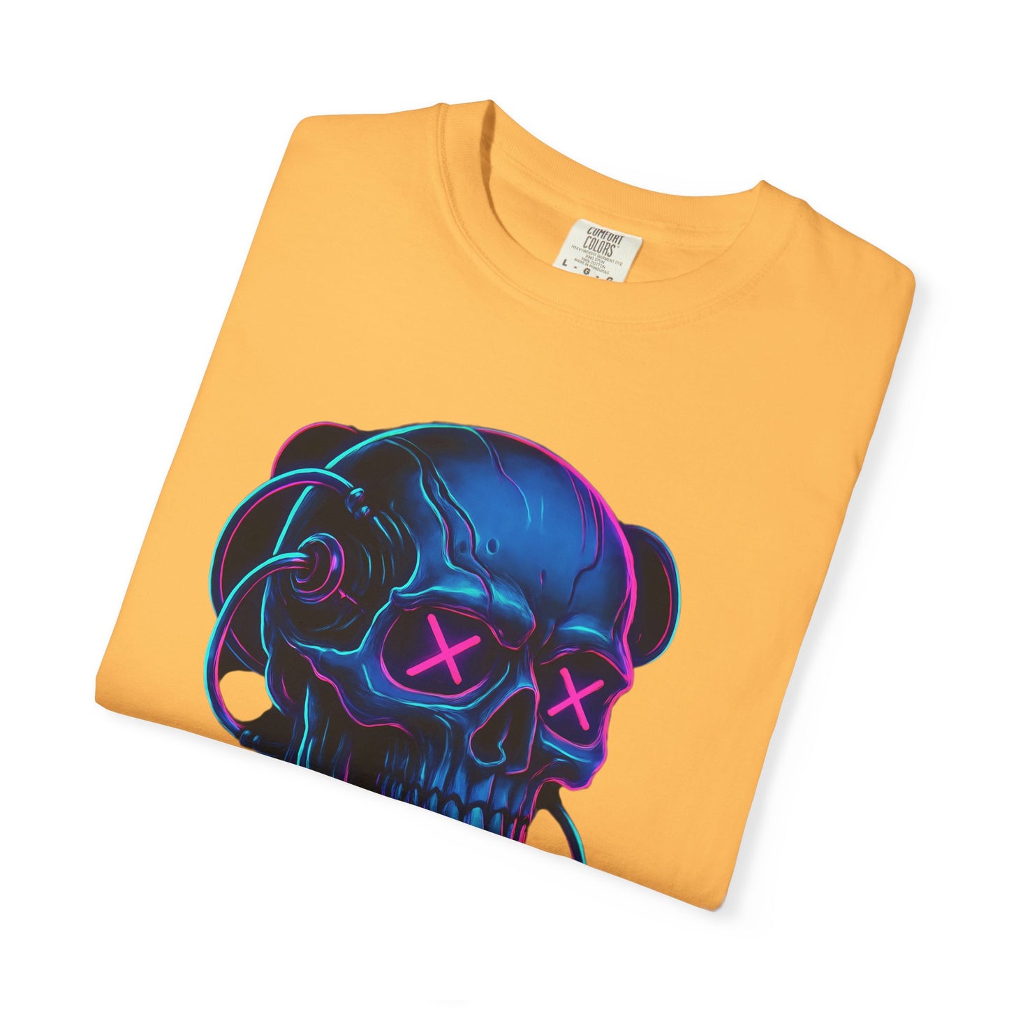 Cyberpunk Skull T-Shirt | Unisex Graphic Tee, Streetwear, Gift for Gamers, Festival Wear, Edgy Apparel, Retro Style