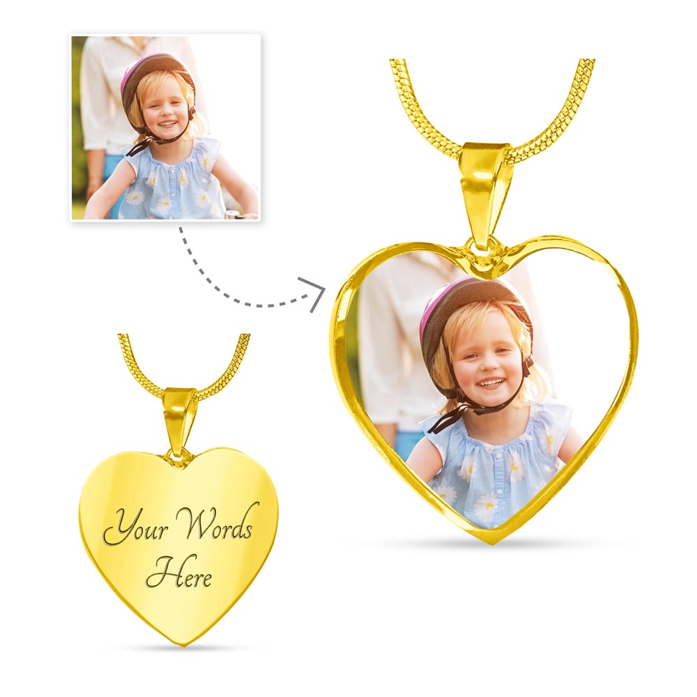 My daughter's New Year's gift - Personalized Heart Necklace