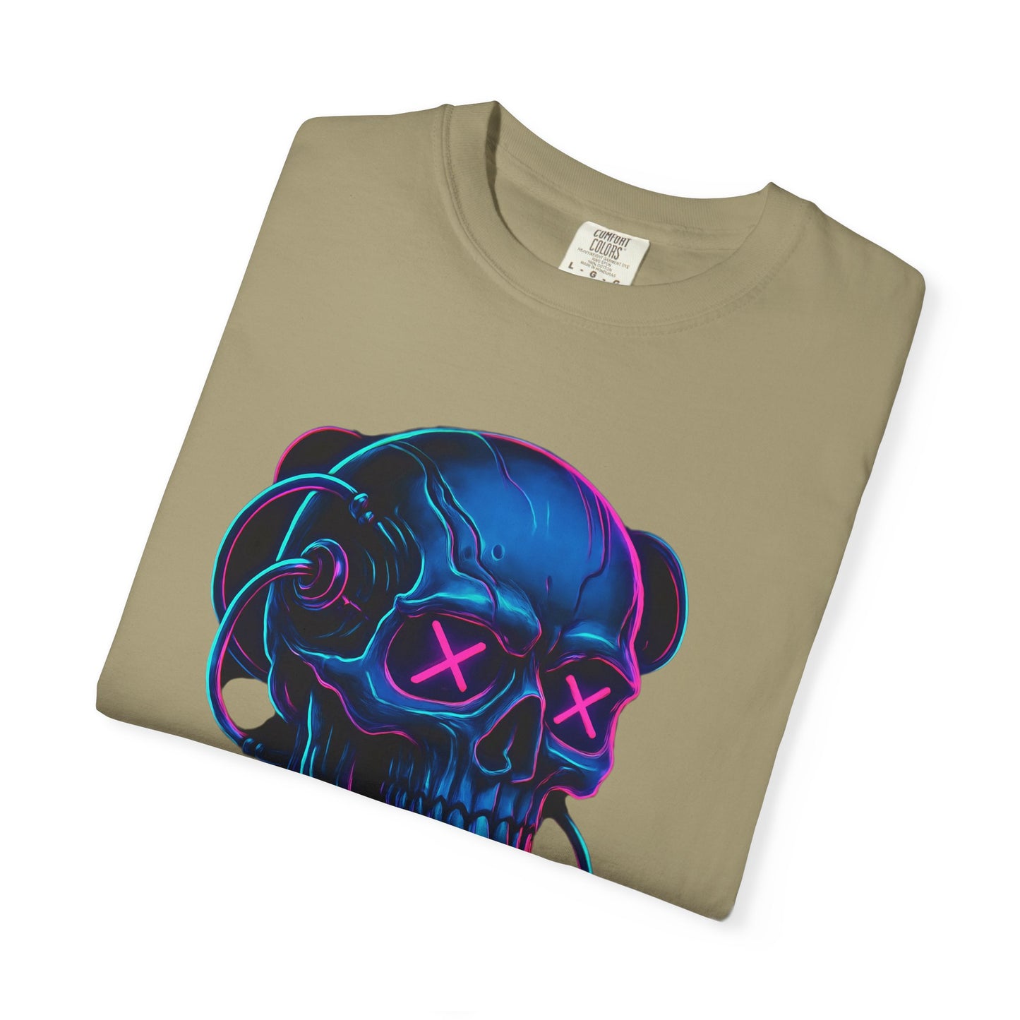 Cyberpunk Skull T-Shirt | Unisex Graphic Tee, Streetwear, Gift for Gamers, Festival Wear, Edgy Apparel, Retro Style