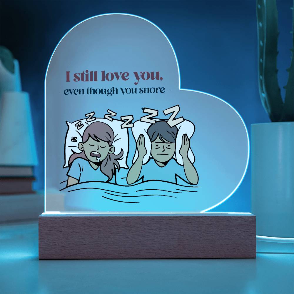 To My Wife - I Still Love You - Acrylic Heart Plaque