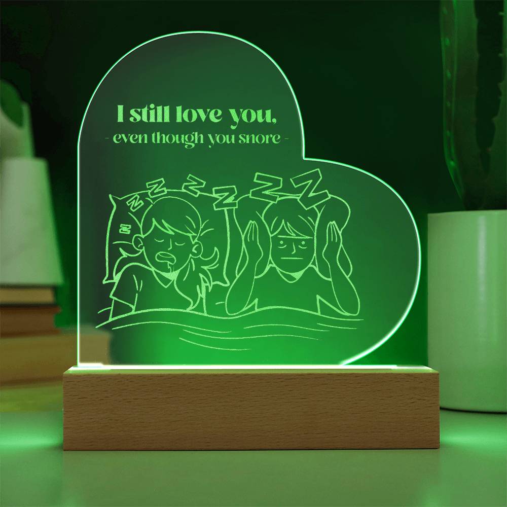 To My Wife - I Still Love you - Engraved Acrylic Heart Plaque