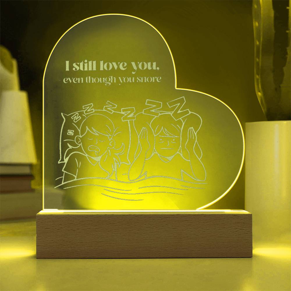 To My Wife - I Still Love you - Engraved Acrylic Heart Plaque