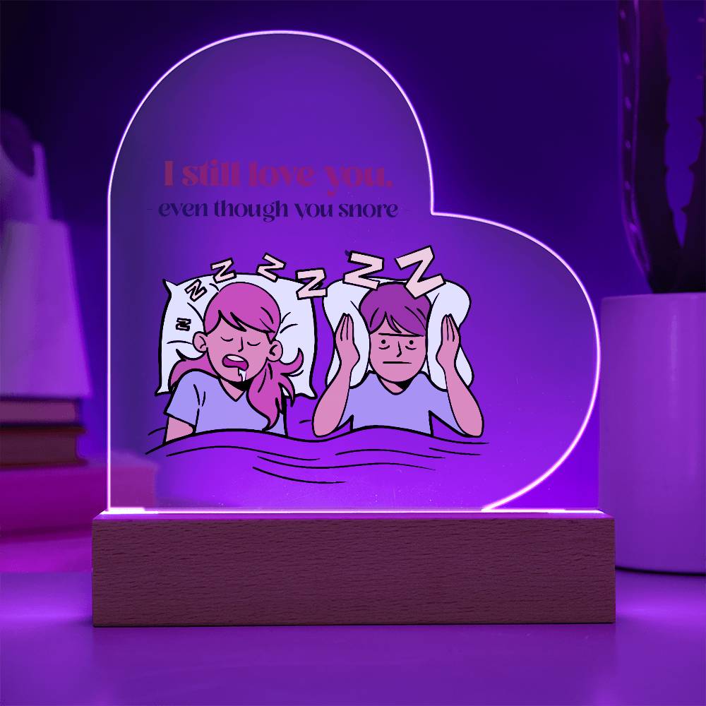 To My Wife - I Still Love You - Acrylic Heart Plaque