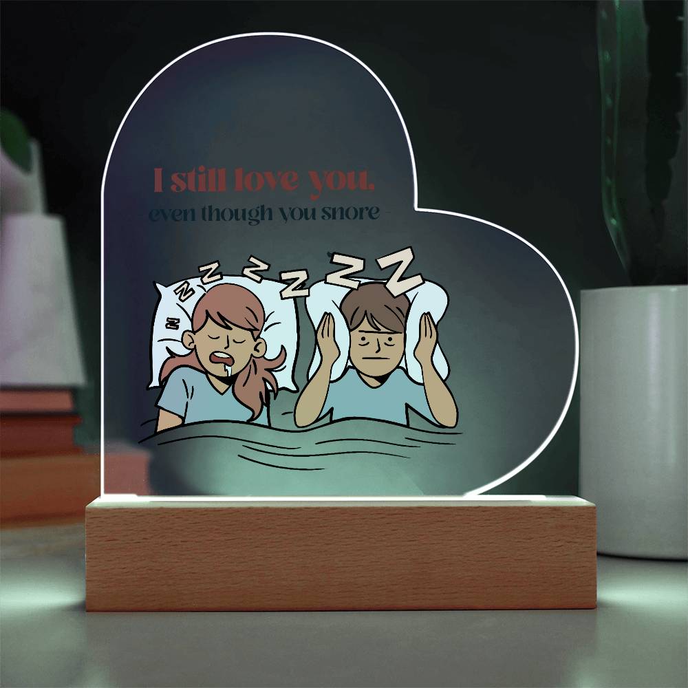 To My Wife - I Still Love You - Acrylic Heart Plaque