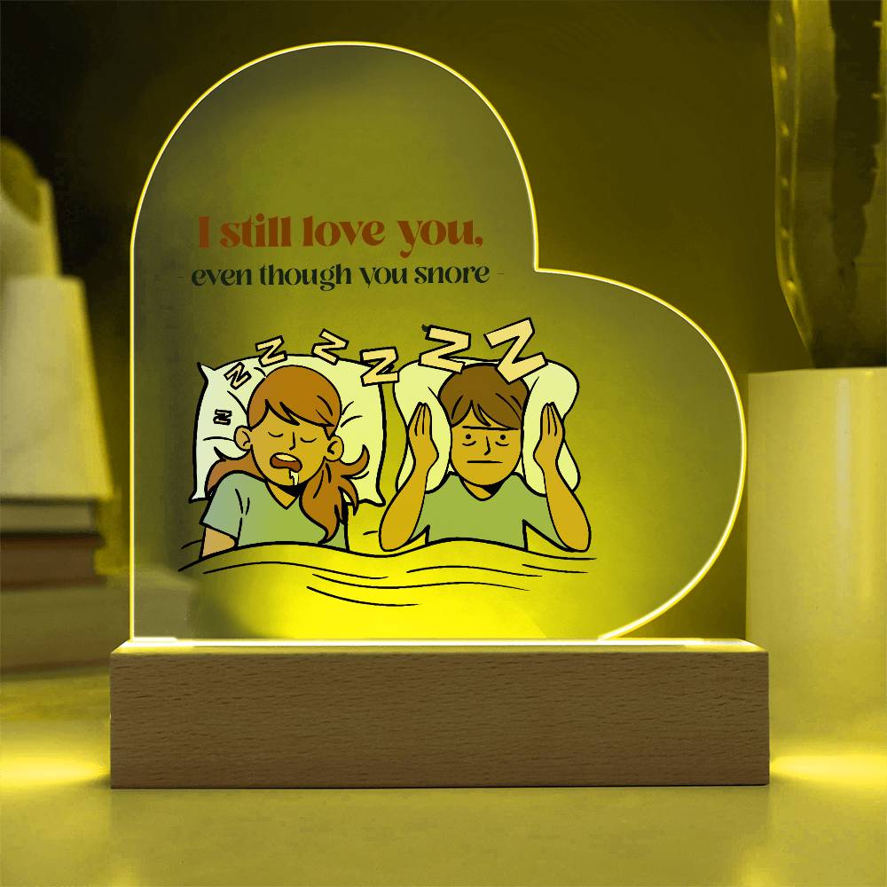 To My Wife - I Still Love You - Acrylic Heart Plaque